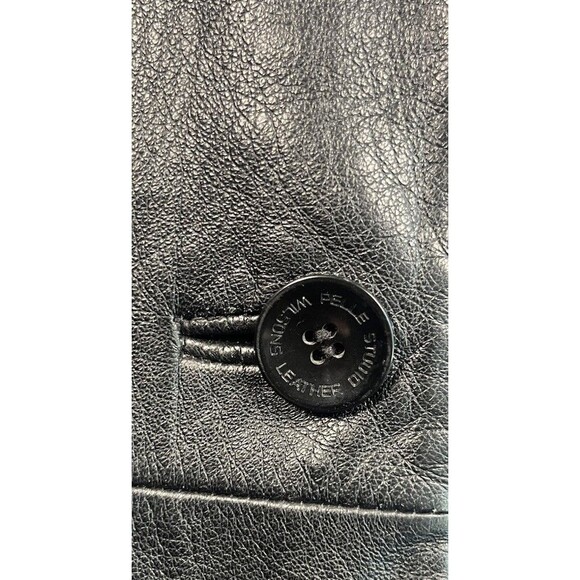 Wilson Leather Pelle Studio Women’s Double Breasted Leather Jacket Vintage Sz 3X - Picture 5 of 16